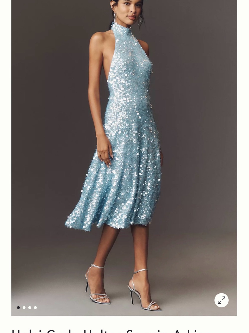 Helsi Carla sequin halter midi dress